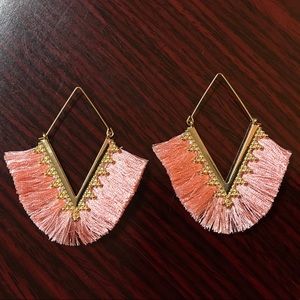 Triangular Tassel Earrings!